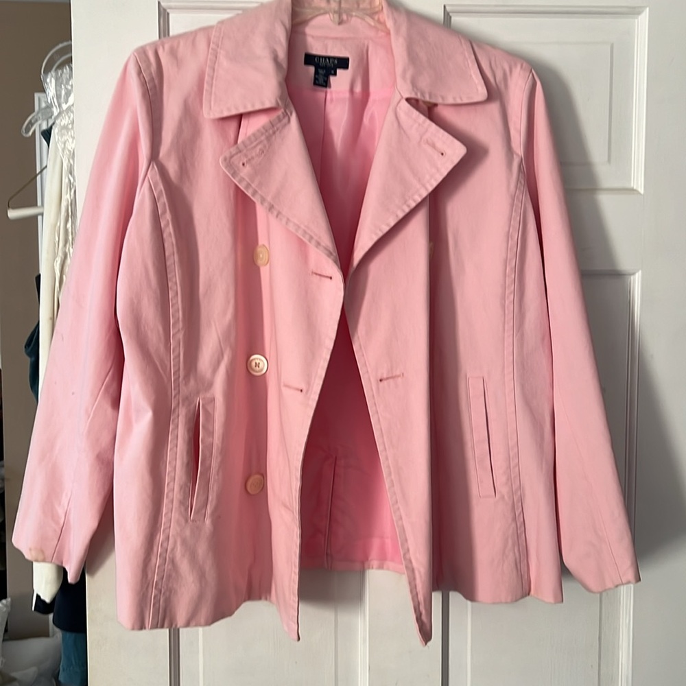 CHAPS DOUBLE BREASTED JACKET SIZE 1X